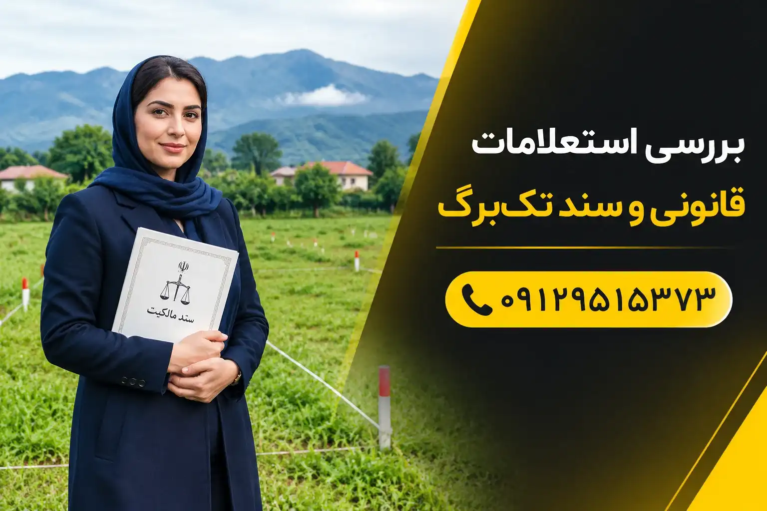 چک‌لیست استعلامات ثبتی، کاربری طرح هادی و سند تک برگ زمین در گیلان